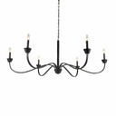 Large Chandeliers Candle by Terracotta Designs ( 374 | H20105-6BK Sabine ) 