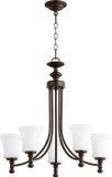 Mid. Chandeliers Glass Up by Quorum ( 19 | 6122-5-86 Rossington ) 