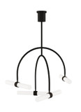Mid. Chandeliers Glass Down by Visual Comfort Modern ( 182 | 700CLM4B-LED930 Calumn ) 