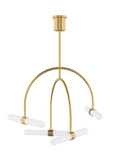 Mid. Chandeliers Glass Down by Visual Comfort Modern ( 182 | 700CLM4NB-LED930 Calumn ) 