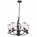 Mid. Chandeliers Glass Up by Vaxcel ( 63 | H0185 Cinta ) 