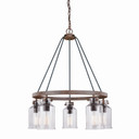 Mid. Chandeliers Glass Down by Vaxcel ( 63 | H0198 Milone ) 