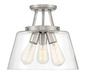 Semi-Flush Mts. Glass Down by Savoy House ( 51 | 6-1024-3-SN Calhoun ) 