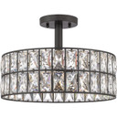 Semi-Flush Mts. Drum Shade by Quoizel ( 10 | QF4046WT Coffman ) 