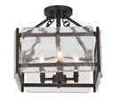 Semi-Flush Mts. Cage by Savoy House ( 51 | 6-3042-4-13 Glenwood ) 