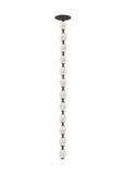 Pendants Glass Down by Visual Comfort Modern ( 182 | 700CLR36BZ-LED927R Collier ) 