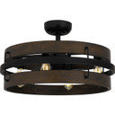Fans Fandeliers by Quoizel ( 10 | QFA5615MBK Quoizel Fandelier ) 