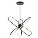 Mid. Chandeliers Starburst by Trans Globe Imports ( 110 | MDN-1587 BK Nightingale ) 
