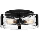 Flush Mounts Cage Style by Quoizel ( 10 | QFL5636MBK Quoizel Flush Mount ) 