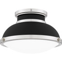 Flush Mounts Glass Down by Quoizel ( 10 | QFL6184MBK Quoizel Flush Mount ) 