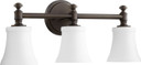 Bathroom Fixtures Three Lights by Quorum ( 19 | 5122-3-186 Rossington ) 
