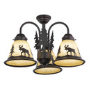 Fans Light Kits by Vaxcel ( 63 | LK55616BBZ-C Yellowstone ) 