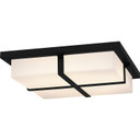 Flush Mounts Glass Down by Quoizel ( 10 | QFL6761MBK Quoizel Flush Mount ) 
