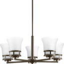 Mid. Chandeliers Glass Up by Progress Lighting ( 54 | P4613-20 Cascadia ) 