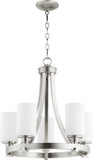 Mid. Chandeliers Glass Up by Quorum ( 19 | 6207-5-65 Lancaster ) 