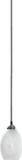 Mini Pendants Glass Down by Quorum ( 19 | 1740-165 Mini Pendants Satin Nickel ) 