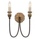 Sconces Double Candle by Terracotta Designs ( 374 | W8250-2 Laconia ) 