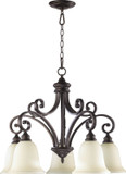 Mid. Chandeliers Glass Down by Quorum ( 19 | 6354-5-86 Bryant ) 