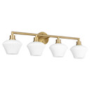 Bathroom Fixtures Four Lights by Quorum ( 19 | 5221-4-80 Cassini ) 