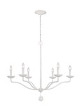 Mid. Chandeliers Candle by Visual Comfort Studio ( 454 | F3130/6PSW Annie ) 