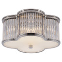 Flush Mounts Drum Shade by Visual Comfort Signature ( 268 | AH 4014PN/CG-FG Basil ) 