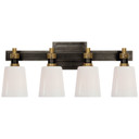 Bathroom Fixtures Four Lights by Visual Comfort Signature ( 268 | TOB 2153BZ/HAB-WG Bryant Bath ) 
