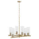 Mid. Chandeliers Glass Up by Quorum ( 19 | 641-6-80 Mercier ) 