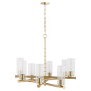 Mid. Chandeliers Glass Up by Quorum ( 19 | 641-8-80 Mercier ) 