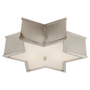 Flush Mounts Drum Shade by Visual Comfort Signature ( 268 | AH 4017PN-FG Sophia ) 