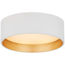 Flush Mounts Drum Shade by Visual Comfort Signature ( 268 | S 4040WHT Shaw ) 
