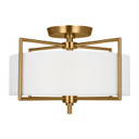 Semi-Flush Mts. Drum Shade by Visual Comfort Studio ( 454 | CF1122BBS Perno ) 
