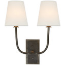 Sconces Double Candle by Visual Comfort Signature ( 268 | TOB 2191BZ-L Hulton ) 