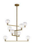 Mid. Chandeliers Glass Up by Visual Comfort Modern ( 182 | 700GMBCR-LED927 Gambit ) 