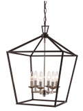 Foyer/Hall Lanterns Open Frame by Trans Globe Imports ( 110 | 10266 PC/BK Lacey ) 