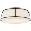 Flush Mounts Drum Shade by Visual Comfort Signature ( 268 | S 4687BZ-L/FA Callaway ) 