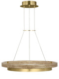 Mid. Chandeliers Ring/Halo by Visual Comfort Modern ( 182 | 700GRC30HABNO-LED930 Grace ) 