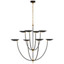 Large Chandeliers Metal Shade by Visual Comfort Signature ( 268 | TOB 5785BZ/HAB Keira ) 