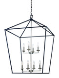 Foyer/Hall Lanterns Open Frame by Trans Globe Imports ( 110 | 10268 BK/BN ) 