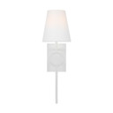 Sconces Single Candle by Visual Comfort Studio ( 454 | TFW1021MWT Montour ) 