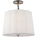 Pendants Fabric Shade by Visual Comfort Signature ( 268 | BBL 5015BZ-L Simple Scallop ) 