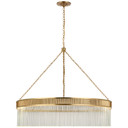 Mid. Chandeliers Glass Down by Visual Comfort Signature ( 268 | S 5172SB-CG Menil ) 