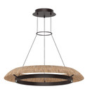 Mid. Chandeliers Ring/Halo by Visual Comfort Modern ( 182 | SLCH55927NTBZ Noa ) 