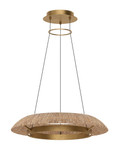 Mid. Chandeliers Ring/Halo by Visual Comfort Modern ( 182 | SLCH56027NTHAB Noa ) 