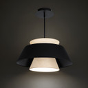 Pendants Fabric Shade by W.A.C. Lighting ( 34 | PD-75126-BK Rockabilly ) 