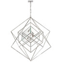 Foyer/Hall Lanterns Open Frame by Visual Comfort Signature ( 268 | KW 5022PN-CG Cubist ) 