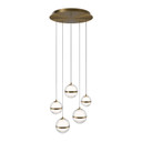 Mini Chandeliers Multi-Port/Cascade by W.A.C. Lighting ( 34 | PD-77505R-AB Cyllindra ) 