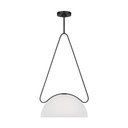 Pendants Glass Down by Visual Comfort Studio ( 454 | KP1161MBK Nido ) 