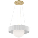 Mini Chandeliers Glass Shade by Visual Comfort Signature ( 268 | WS 5000HAB/WHT-WG Arena ) 