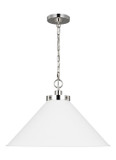 Pendants Metal Shade by Visual Comfort Studio ( 454 | CP1311MWTPN Wellfleet ) 