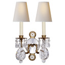 Sconces Double Candle by Visual Comfort Signature ( 268 | TOB 2471GI/CG-PL Yves ) 